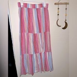 Loft | Color Blocked Knit Maxi Skirt